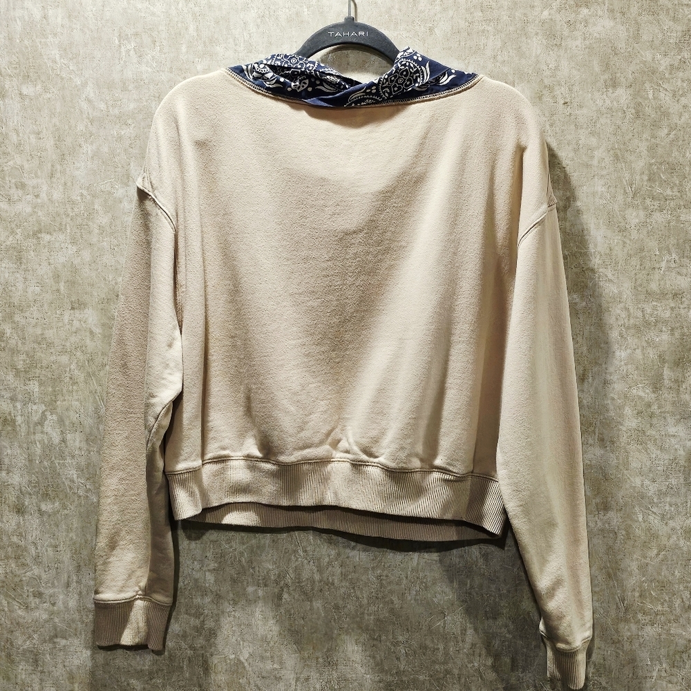 Free People James Bandana Slouchy Sweatshirt - Picture 7 of 7